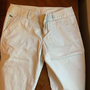 Lacoste beige bermuda shorts. Light canvas